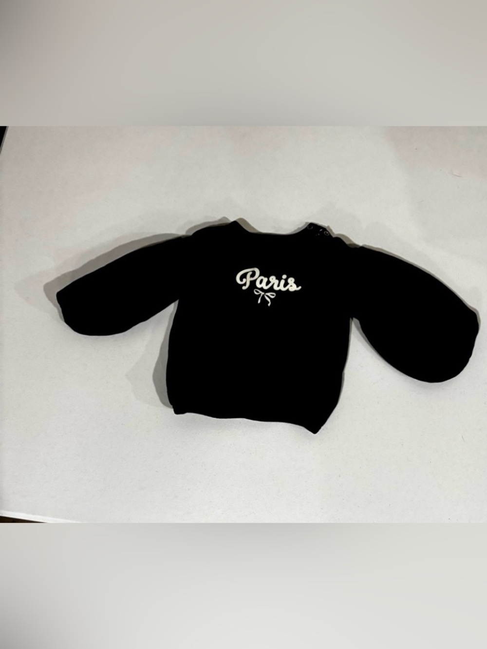 H&M Navy Blue Sweatshirt with 'Paris' Script